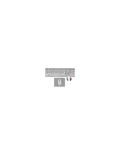 Teclado + raton tacens zenith inalambrico plata italiano + alfombrilla