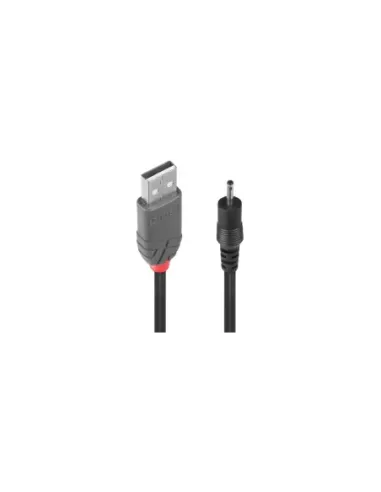 Lindy 70265 cable de transmisión Negro 1,5 m USB A EIAJ-01 (2.5 mm, 0.7 mm)