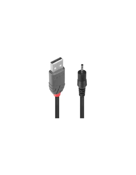 Lindy 70265 cable de transmisión Negro 1,5 m USB A EIAJ-01 (2.5 mm, 0.7 mm)