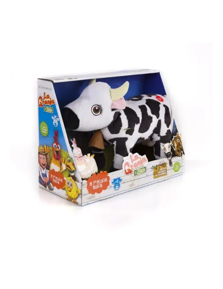 Peluche musical bandai vaca lola