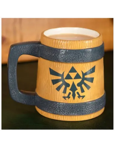 Taza paladone zelda barril escudo hyrule 450ml