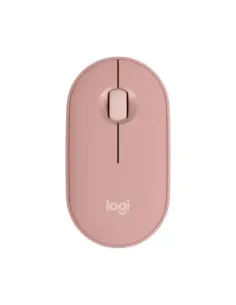 Raton inalambrico logitech pebble mouse 2 m350s rosa bluetooth