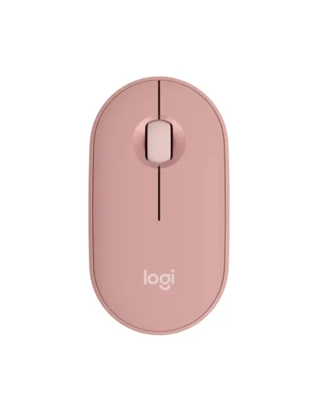 Raton inalambrico logitech pebble mouse 2 m350s rosa bluetooth