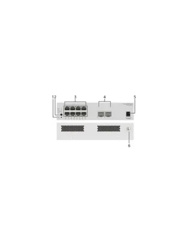 HUAWEI S210-8LP2J (8*10/100/1000BASE-T PORTS (32W POE+), 2*2.5GE SFP PORTS, WITH 1*AC POWER ADAPTER, FANLESS)"