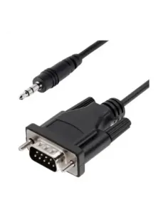 Cable db9 a jack 3.5mm startech 1m -  macho - macho -  negro