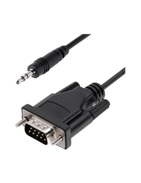 Cable db9 a jack 3.5mm startech 1m -  macho - macho -  negro