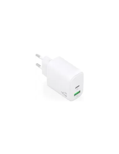 Cargador de Pared GaN Aisens A110-0971/ 1xUSB Tipo-C/ 1xUSB/ 45W/ Blanco