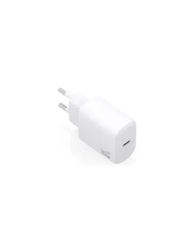 Cargador de Pared GaN Aisens A110-0975/ 1xUSB Tipo-C/ 30W/ Blanco