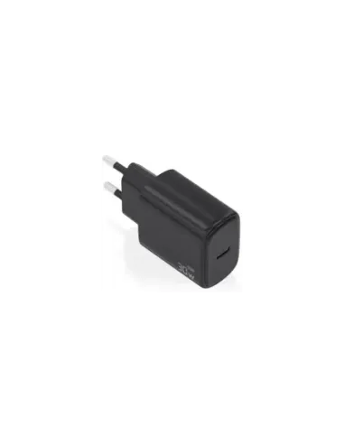 Cargador de Pared GaN Aisens A110-0976/ 1xUSB Tipo-C/ 30W/ Negro