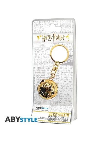 Llavero 3d abystyle harry potter snitch dorada