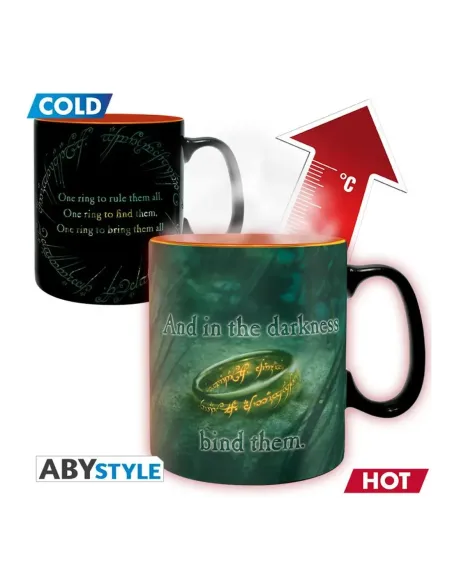 Taza termica abystyle el señor de los anillos sauron 460ml