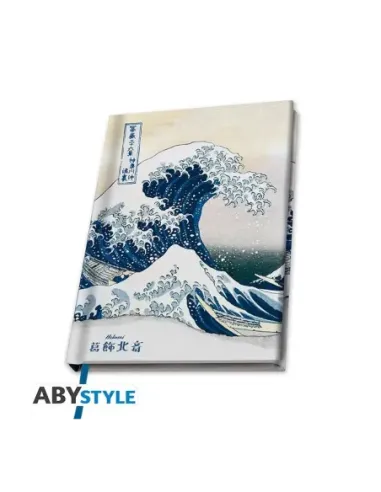 Cuaderno de notas a5 abystyle hokusai la gran ola