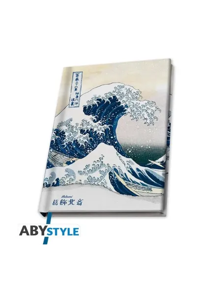 Cuaderno de notas a5 abystyle hokusai la gran ola