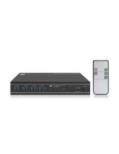 Conmutador kvm act connectivity 2 puertos usb - c  - hdmi -  4k -  2pc