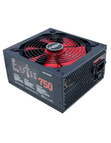 Fuente alimentacion nox nx750 750w atx negro rojo