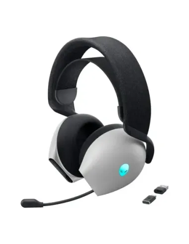 Auriculares gaming dell tri - mode inalambrico blanco