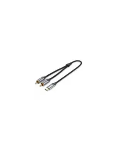Cable Conversor Vention BGUHG/ 2x RCA Macho - USB Tipo-C Macho/ 1.5m/ Gris