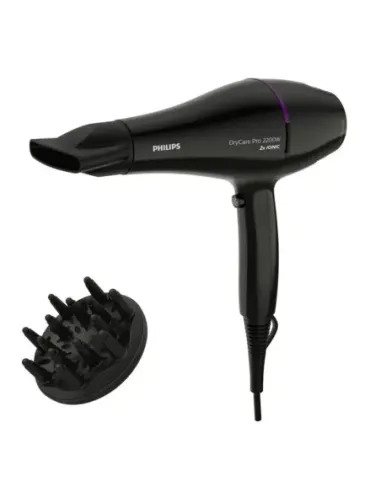 Secador de pelo philips drycare advanced pro 2200w ionizador x2 - frio - boq.9mm - cable 1.8m - 6 posiciones