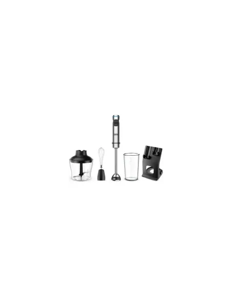 Batidora de mano Grunkel BM-1500SET/ 1500W/ Capacidad 0.8L/ Incluye Vaso, Picadora, Varilla y Soporte