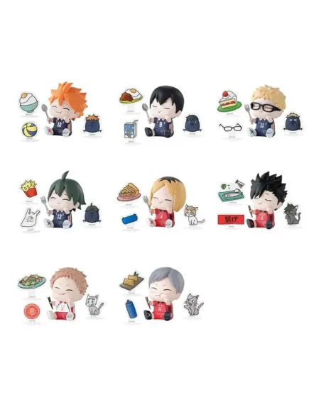 Figura banpresto haikyu!! happy figure collection box 6cm