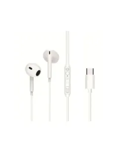 Auricular intrauditivo usb - c conceptronic brendan02w microfono 1.2m blanco