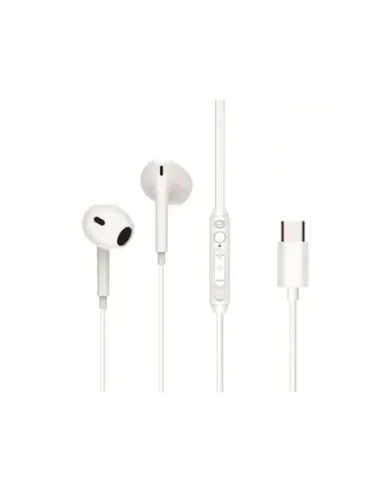 Auricular intrauditivo usb - c conceptronic brendan02w microfono 1.2m blanco