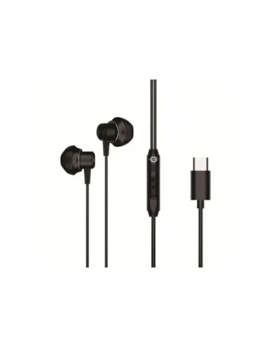 Auricular intrauditivo usb - c conceptronic brendan04b microfono controles 1.2m color negro