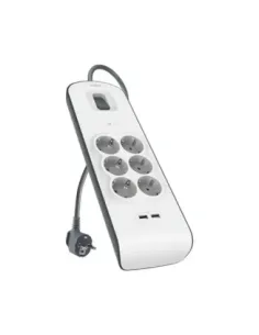 Regleta alimentacion belkin bsv604vf2m - v2 proteccin contra sobret 6 tomas + 2 usb -  a 2.4 boton