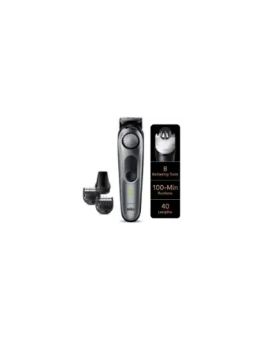 Cortabarbas Braun BeardTrimmer 7 BT7420/ con Batería/ 6 Accesorios