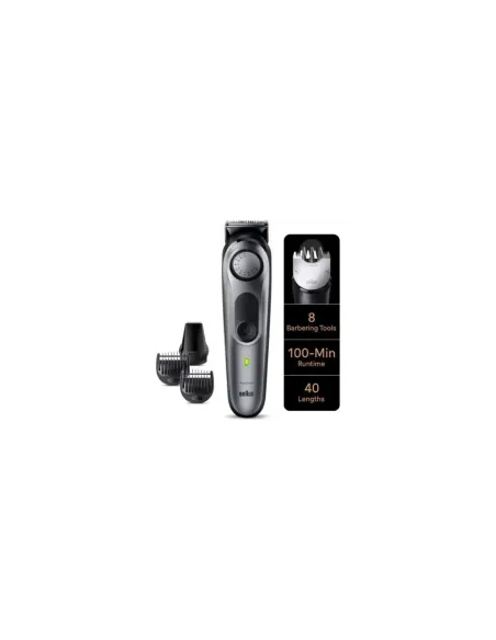 Cortabarbas Braun BeardTrimmer 7 BT7420/ con Batería/ 6 Accesorios