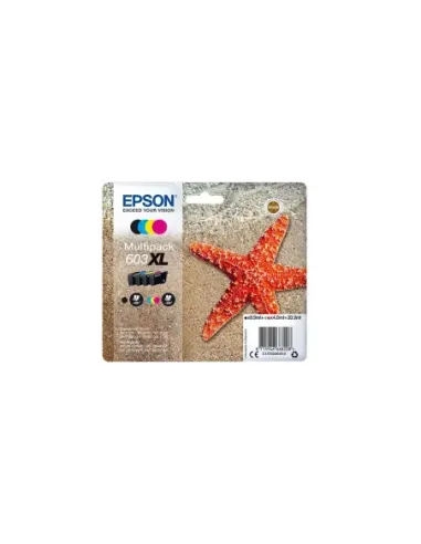Multipack cartucho tinta epson 603xl c13t03a64020 negro -  cian -  amarillo -  magenta -  estrella de mar