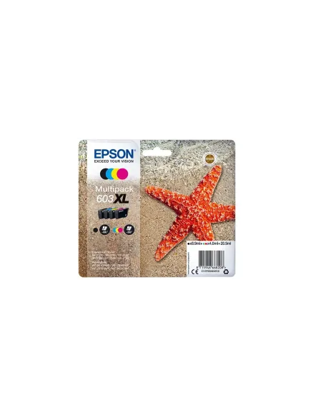 Multipack cartucho tinta epson 603xl c13t03a64020 negro -  cian -  amarillo -  magenta -  estrella de mar