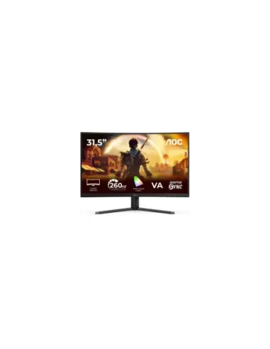 Monitor Gaming Curvo AOC C32G42ZE 31.5"/ Full HD/ 0.3ms/ 240Hz/ VA/ Negro