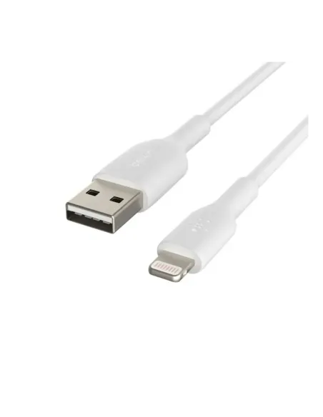 Cable lightning a usb tipo a belkin 2m -  macho - macho -  blanco