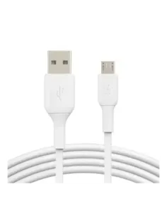 Cable micro usb tipo b a usb tipo a belkin 1m -  macho - macho -  blanco