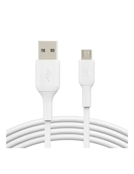 Cable micro usb tipo b a usb tipo a belkin 1m -  macho - macho -  blanco