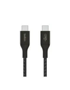 Cable usb tipo c belkin 1m -  macho - macho -  negro trenzado