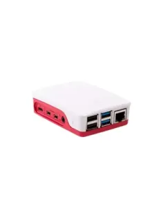 Carcasa raspberry pi 4 roja y blanca