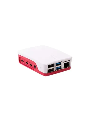 Carcasa raspberry pi 4 roja y blanca