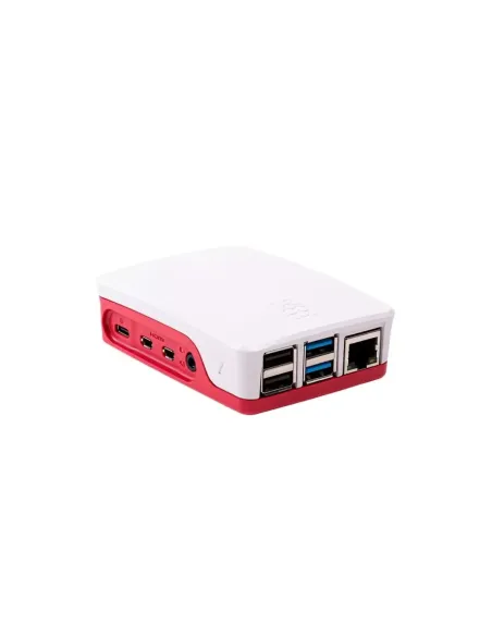 Carcasa raspberry pi 4 roja y blanca