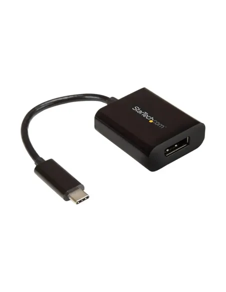 Adaptador usb tipo c a displayport startech 0.14m -  macho - hembra -  negro