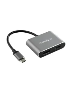 Adaptador usb tipo c a hdmi - displayport startech 0.205m -  macho - hembra -  gris