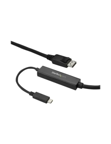 Cable usb tipo c a displayport startech 3m -  macho - macho -  negro