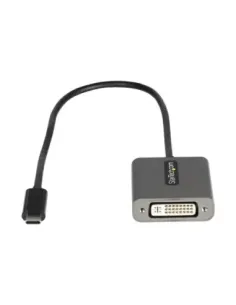 Adaptador usb tipo c a dvi - i startech 0.38m -  macho - hembra -  negro