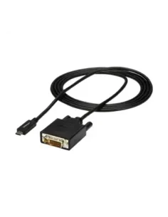 Cable usb tipo c a dvi - d startech 2m -  macho - macho -  negro