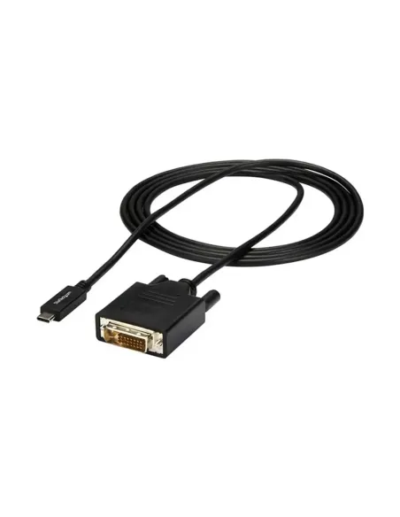 Cable usb tipo c a dvi - d startech 2m -  macho - macho -  negro