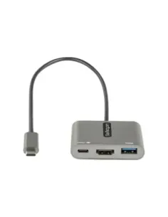 Adaptador usb tipo c a usb tipo c - usb tipo a -  hdmi startech macho - hembra -  gris