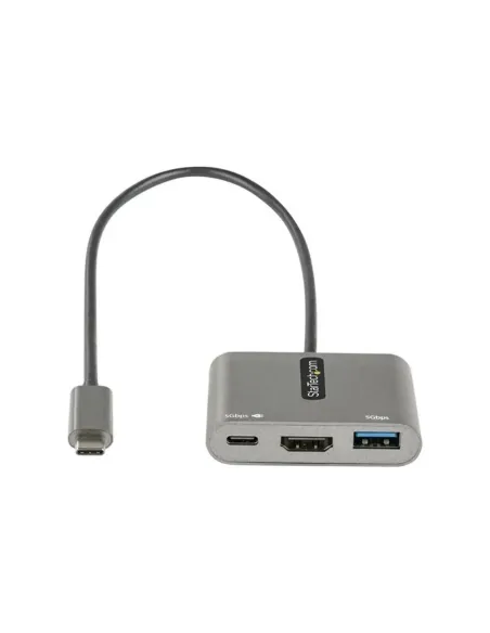 Adaptador usb tipo c a usb tipo c - usb tipo a -  hdmi startech macho - hembra -  gris