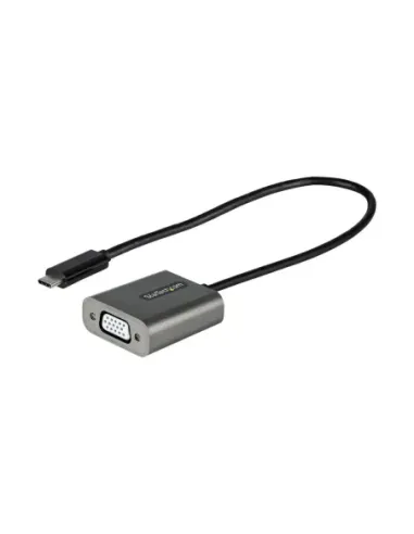 Adaptador usb tipo c a vga startech 0.30m -  macho - hembra -  negro