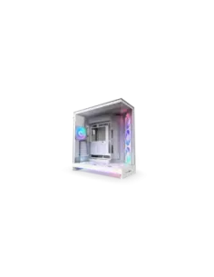 CAJA NZXT H9 FLOW RGB+ (2025) DUAL-CHAMBER MID-TOWER CASE W/ RGB FANS & CONTROLLER - ALL WHITE